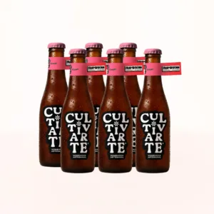 Foto de six pack de kombuchas sabor Frambucha