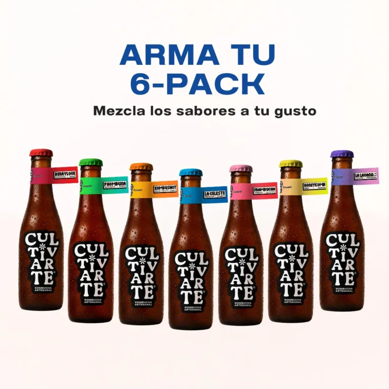 Foto de arma tu six pack de kombuchas cultivarte